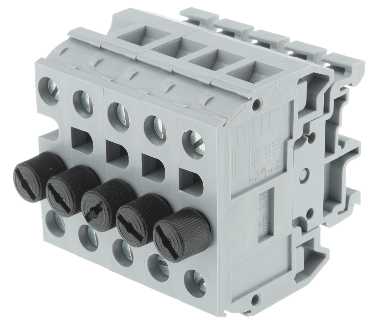 Entrelec 1SNA111033R0300 MB Series Fused DIN Rail Terminal Grey, 10mm², 16 mm², 1-Level Fused, Screw