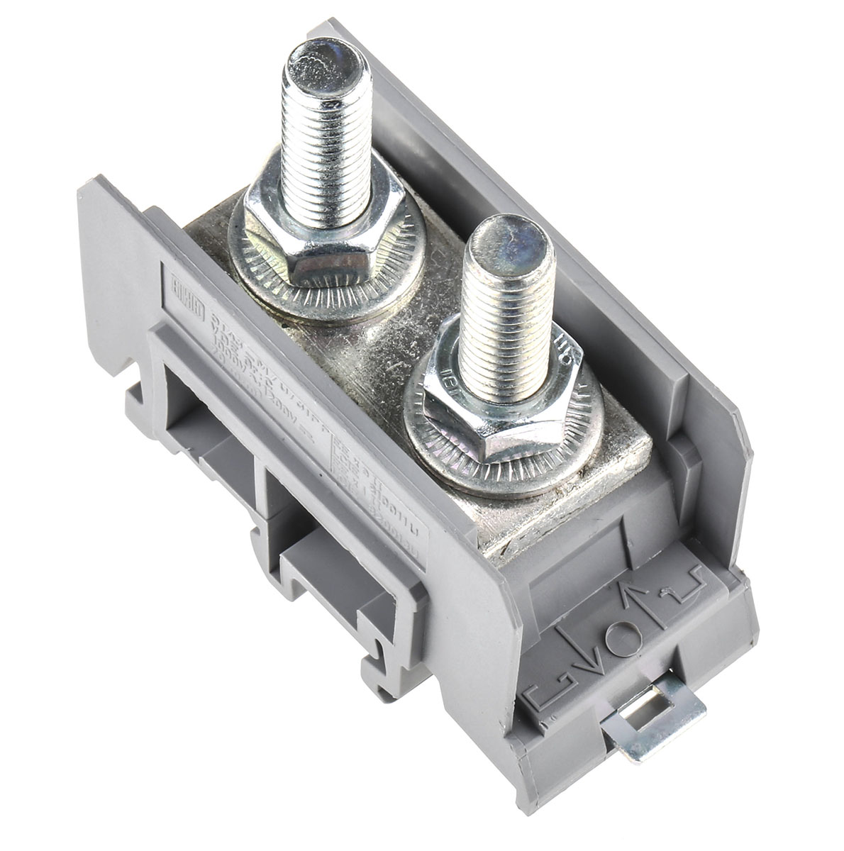 Entrelec 1SNA115143R1200 SNA Series Feed Through Terminal Block Grey, 50mm², 1-Level, Bolt