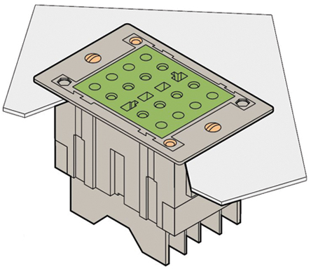 TE Connectivity Mains Test Block, 400V, 15A