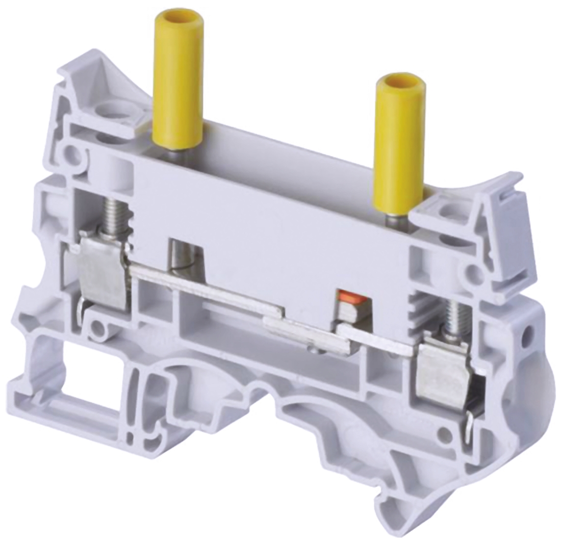 Entrelec 1SNK508311R0000 SNK Series Test Disconnect Terminal Block Grey, 10mm², 1-Level, Screw