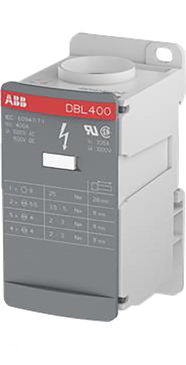 Entrelec Distribution Block, 12 Way, 1.5kV dc, 400A, Grey