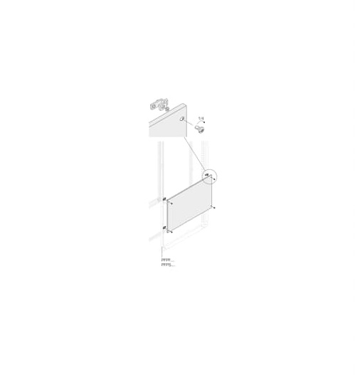 ABB PPFB Series RAL 7035 Light Grey Pickled Steel Sheet, 750 mm H, 340mm W, 400 mm D, 20 mm L, for Use with PPFB3580