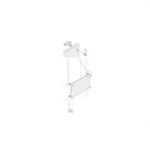 ABB PPFB Series RAL 7035 Light Grey Pickled Steel Sheet Blind, 1700 mm H, 400mm W, 10 mm D, 400 mm L, for Use with