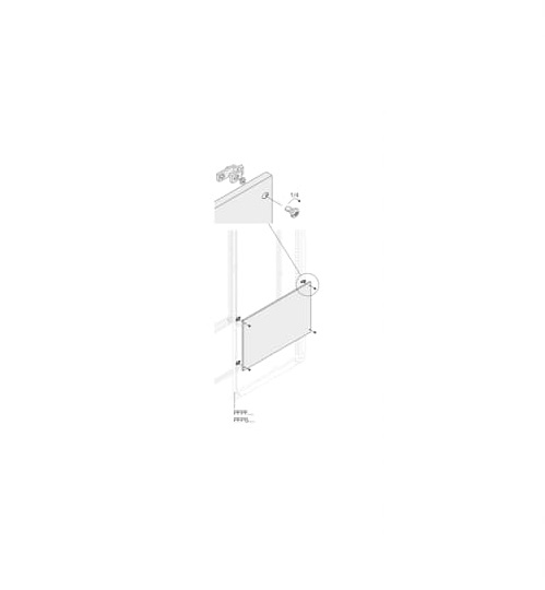ABB PPFB Series RAL 7035 Light Grey Pickled Steel Sheet Blind, 540 mm H, 390mm W, 10 mm D, 10 mm L, for Use with