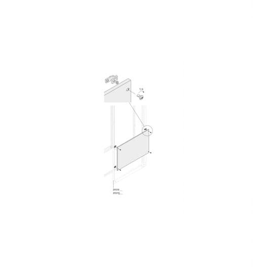 ABB PPFB Series RAL 7035 Light Grey Pickled Steel Sheet Blind, 738 mm H, 48mm W, 10 mm D, 10 mm L, for Use with PPFB5080
