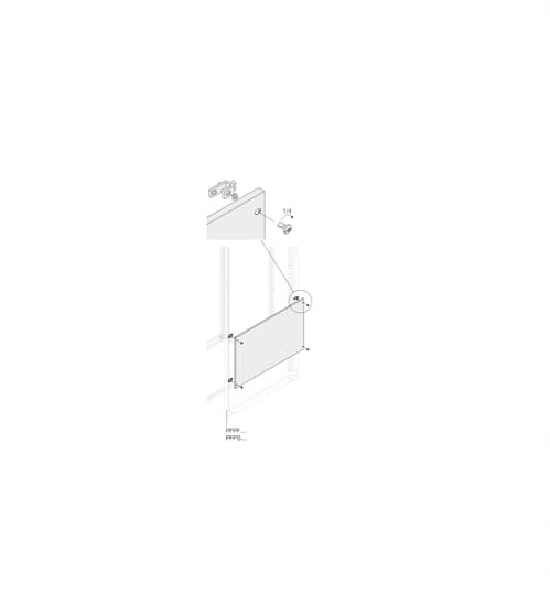 ABB PPFB Series RAL 7035 Light Grey Pickled Steel Sheet Blind, 800 mm H, 800mm W, 800 mm D, 800 mm L, for Use with