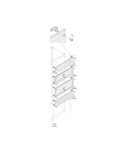 ABB Pickled Steel Sheet Panel for Use with Main Distribution Boards 200 mm x 400 mm x 400mm