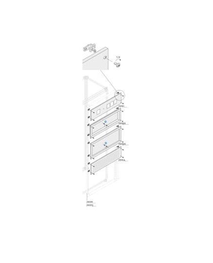 ABB Pickled Steel Sheet Panel for Use with Main Distribution Boards 200 mm x 1 m x 1m