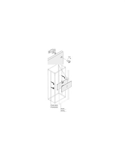 ABB Pickled Steel Sheet Assembly Kit for Use with Main Distribution Boards 300 mm x 600 mm x 600mm