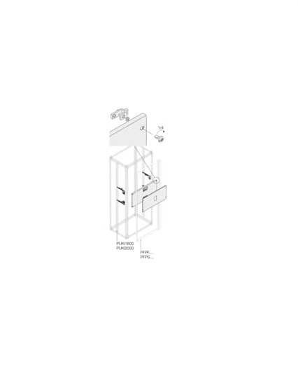 ABB Pickled Steel Sheet Assembly Kit for Use with Main Distribution Boards 350 mm x 400 mm x 400mm