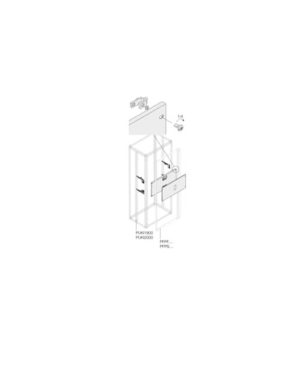ABB Pickled Steel Sheet Assembly Kit for Use with Main Distribution Boards 350 mm x 600 mm x 600mm