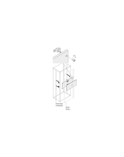 ABB Pickled Steel Sheet Assembly Kit for Use with Main Distribution Boards 350 mm x 400 mm x 400mm