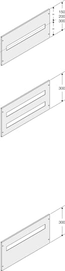 ABB Pickled Steel Sheet Panel for Use with Main Distribution Boards 740 mm x 10 mm x 140mm