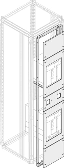 ABB PBRP Series RAL 7035 Light Grey Pickled Steel Sheet Blind, 385 mm H, 290mm W, 15 mm D, 15 mm L, for Use with