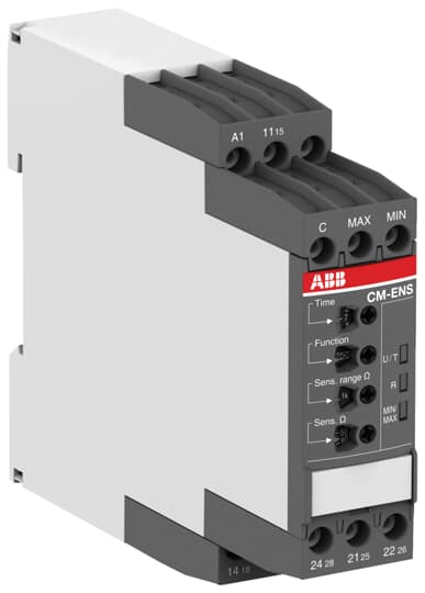 ABB CM-ENS Series Liquid Level Relay -, DIN Rail 1 Voltage Input 240V ac/dc-Rated SPDT Relay