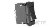 TE Connectivity W51 Thermal Circuit Breaker - 1-Pole, 15A Current Rating, 1000 A, 125V ac, 50 V dc