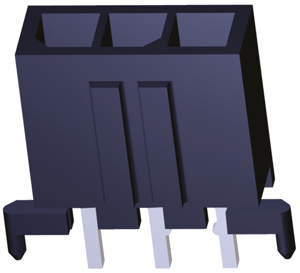TE Connectivity Micro MATE-N-LOK Series PCB Header, 3 Contact(s), 3 mm Pitch, 1 Row, Shrouded