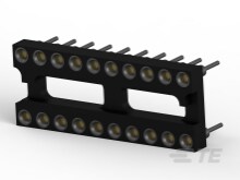 TE Connectivity 2.54 mm Pitch 20 Way DIP Surface Test IC Socket
