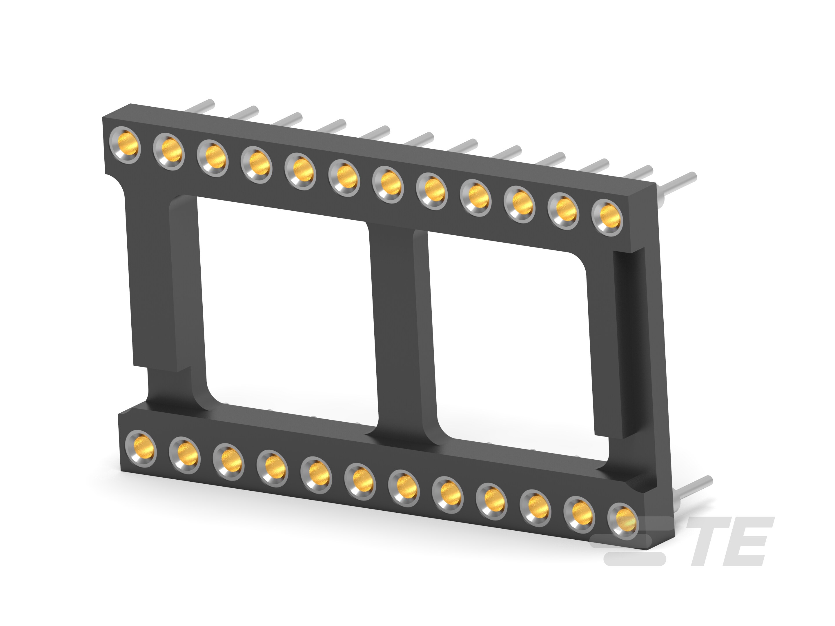 TE Connectivity, 824-AG11D 2.54 mm Pitch Vertical 24 Way, Board Standard Pin Ladder DIL Socket, 3A