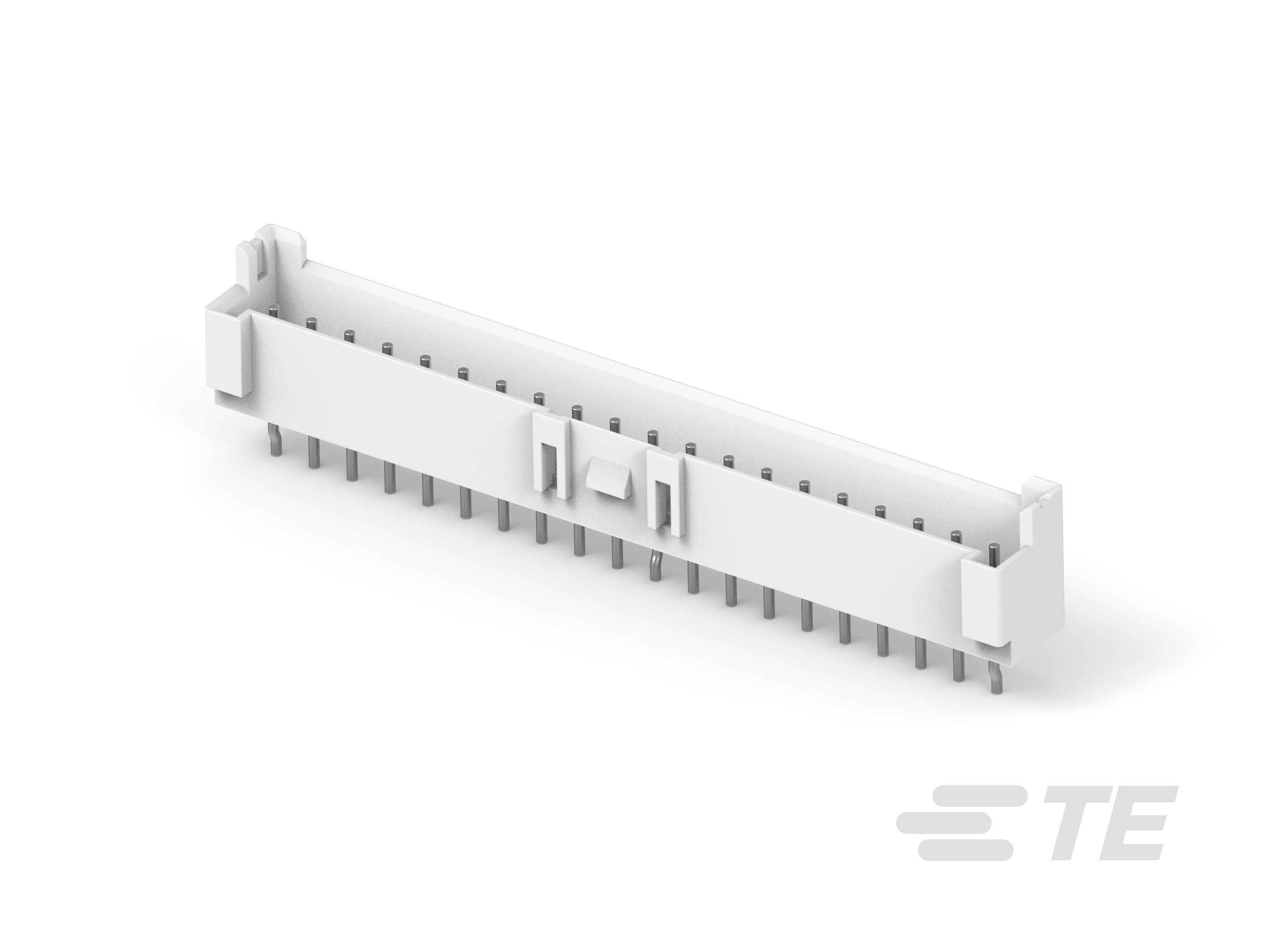 TE Connectivity Economy Power 2.5 Series Vertical Board PCB Header, 20 Contact(s), 2.5 mm Pitch, 1 Row, Shrouded