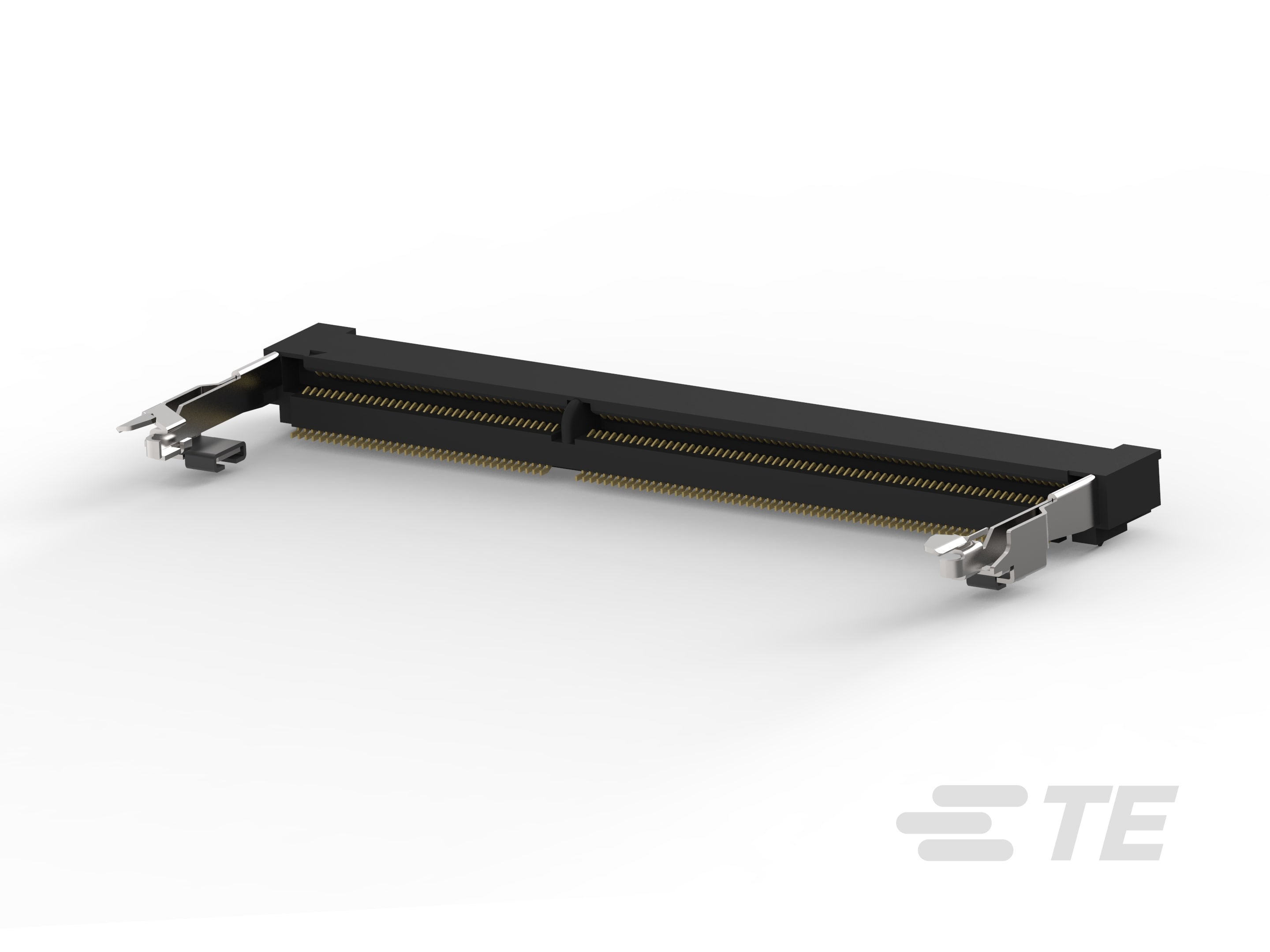 TE Connectivity 0.6 mm Pitch 204 Way, Right Angle Board Mount DDR3 DIMM Socket ,1.5V, 500mA
