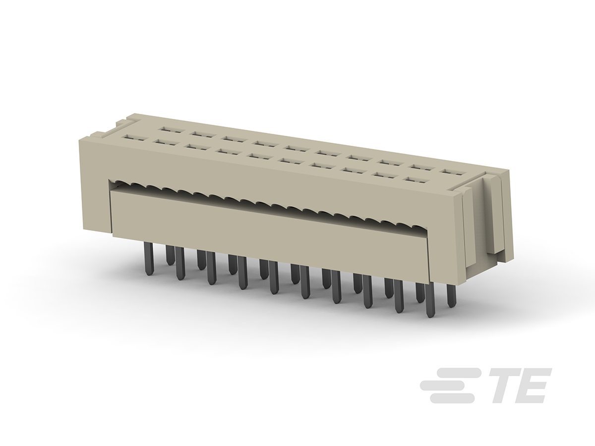 TE Connectivity 2.54 mm Pitch 20 Way,Through Hole Mount DIL Header, Tin, 1A