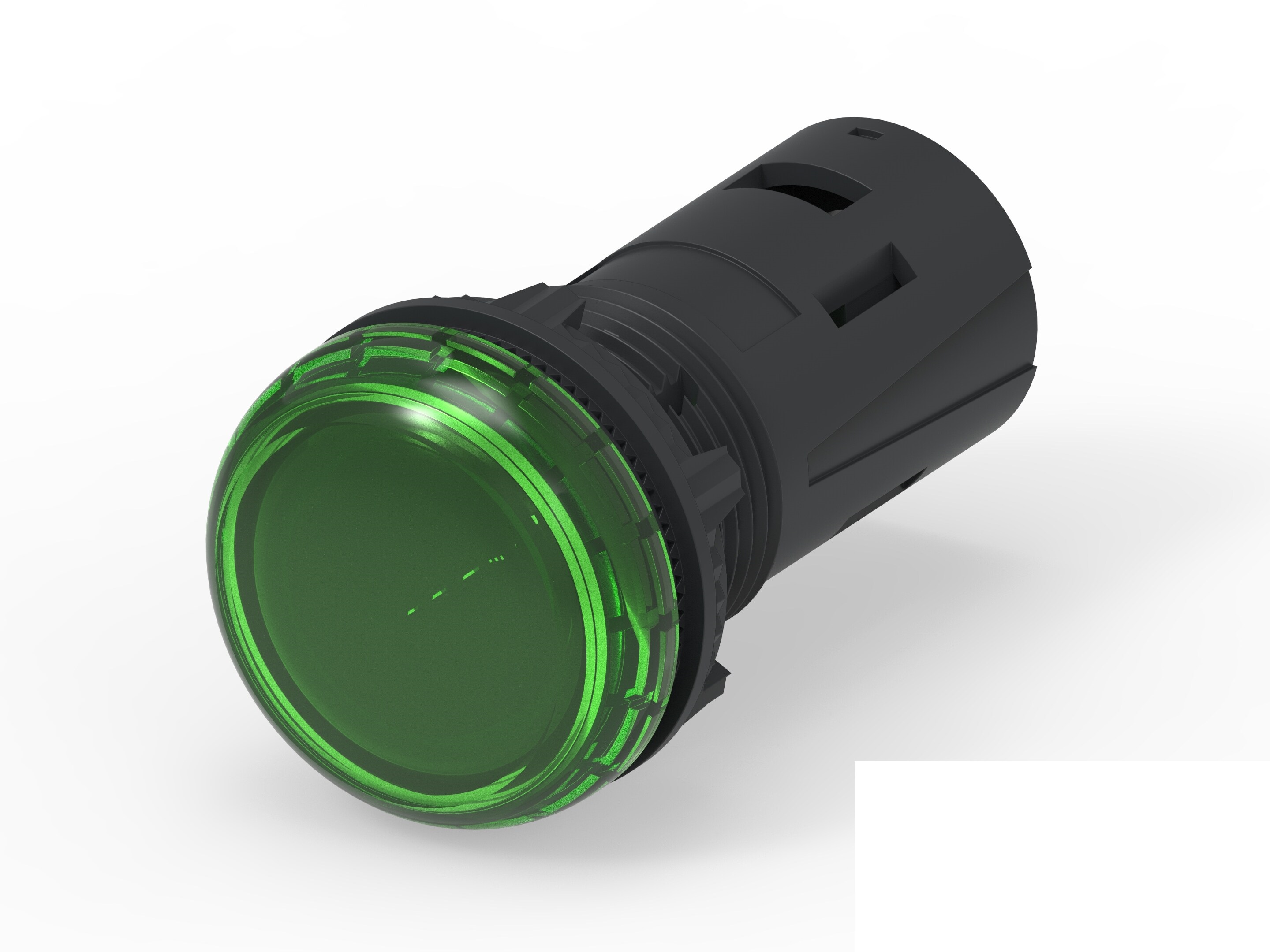 TE Connectivity, 2-2489541, Screw Green LED Pilot Light, 19.6 mm Cutout, IP20, IP65, Dome, 415V ac