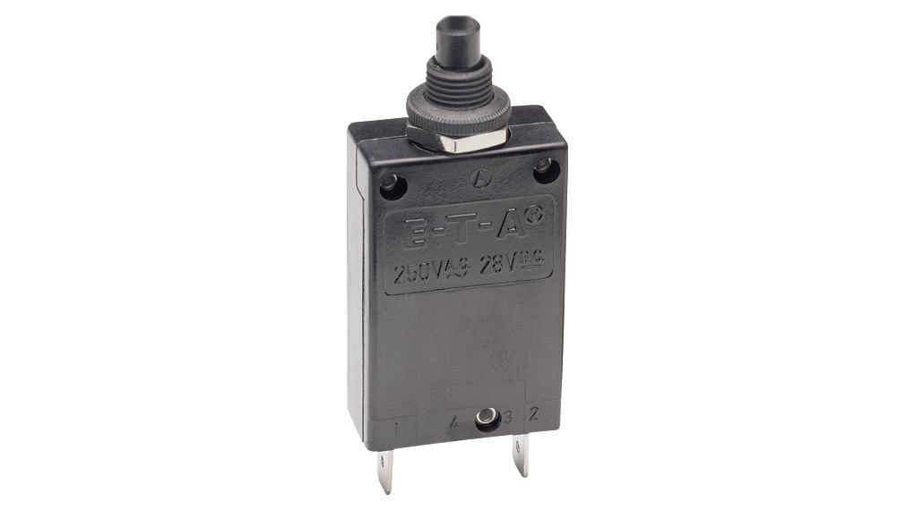 ETA 2-5700-IG1 Thermal Circuit Breaker - 1-Pole, Flush, 20A Current Rating, 400 A