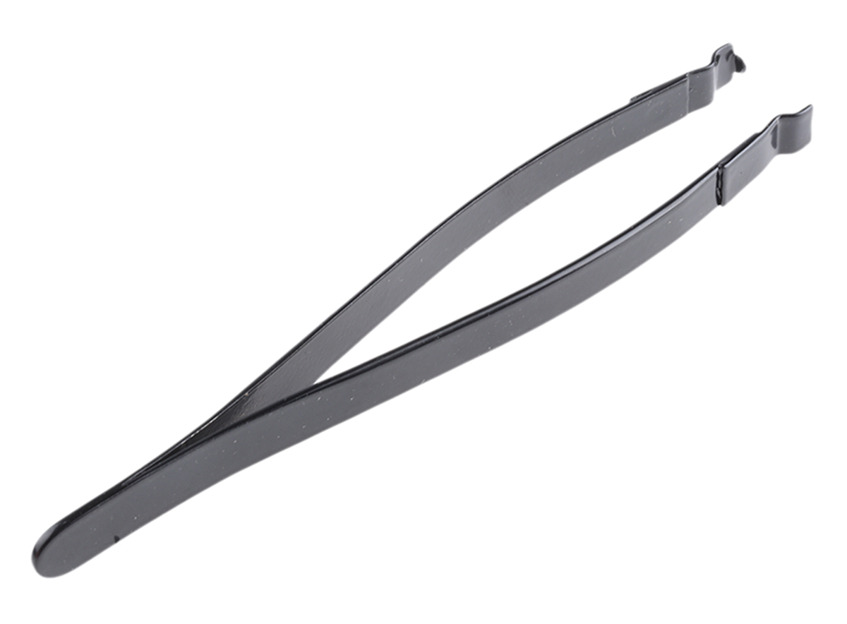 2-601-13 Bernstein 125mm Ceramic, Steel, Nickel Plated Brass, Glass, Plastic Sharp, Pointed, Triangular, Slotted ESD Safe Tweezer