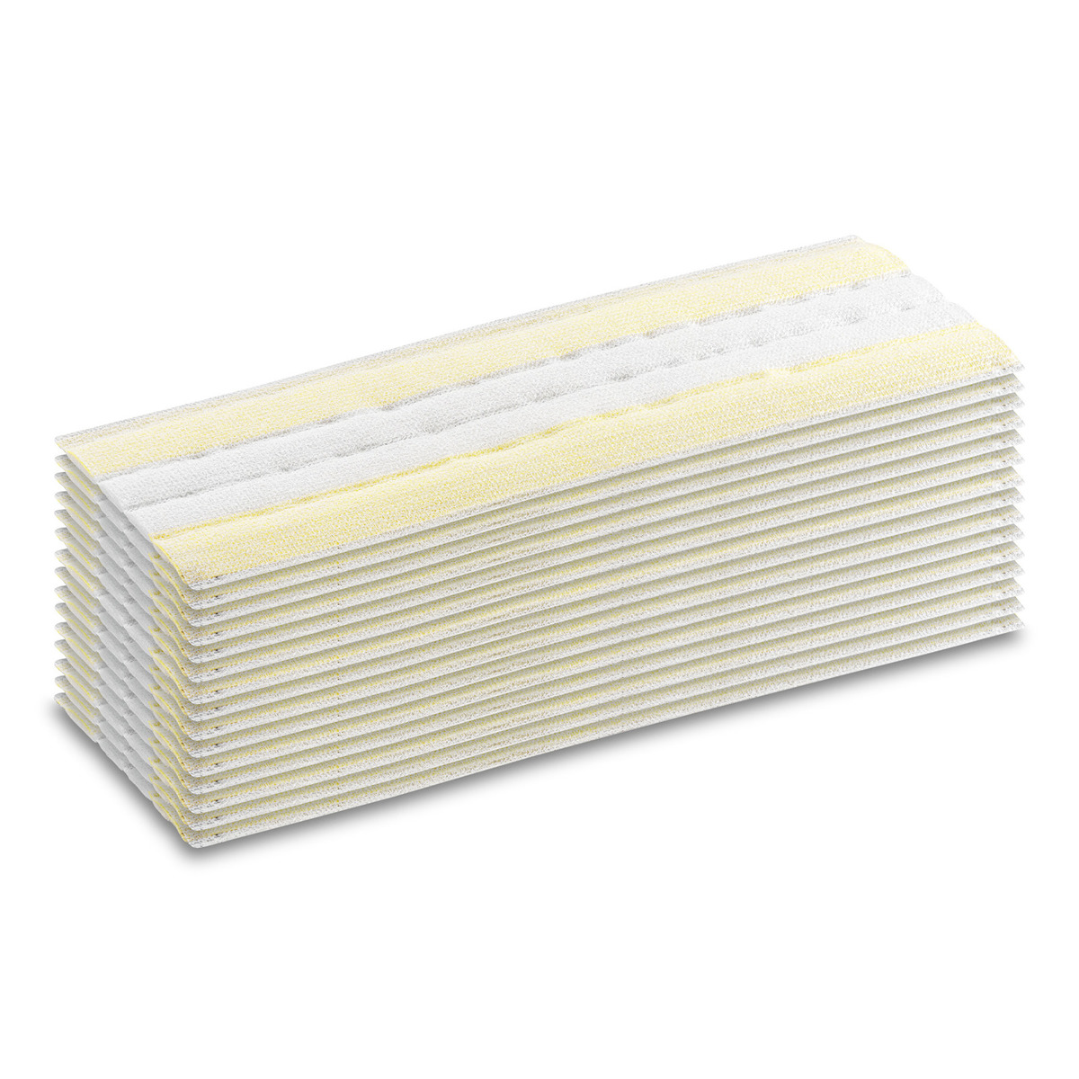 Karcher EASYFIX DISPOSABLE CLOTH SET White, Yellow Cloths for General Cleaning, Dry Use, Bulk of 15 Per Pack, 340 x 118