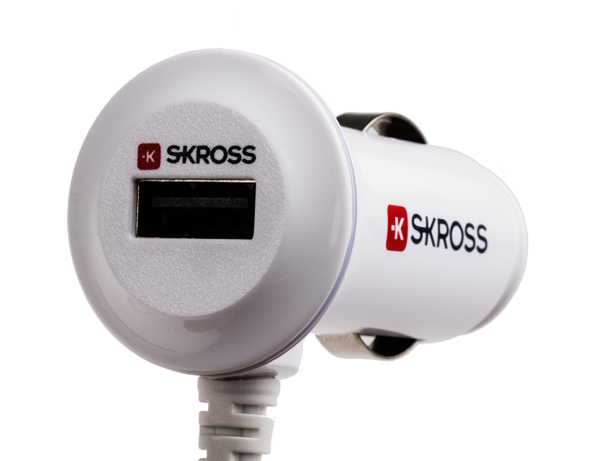 SKROSS Micro USB Car Charger USB Max Input 16V dc Max Output 5V dc, 1 A