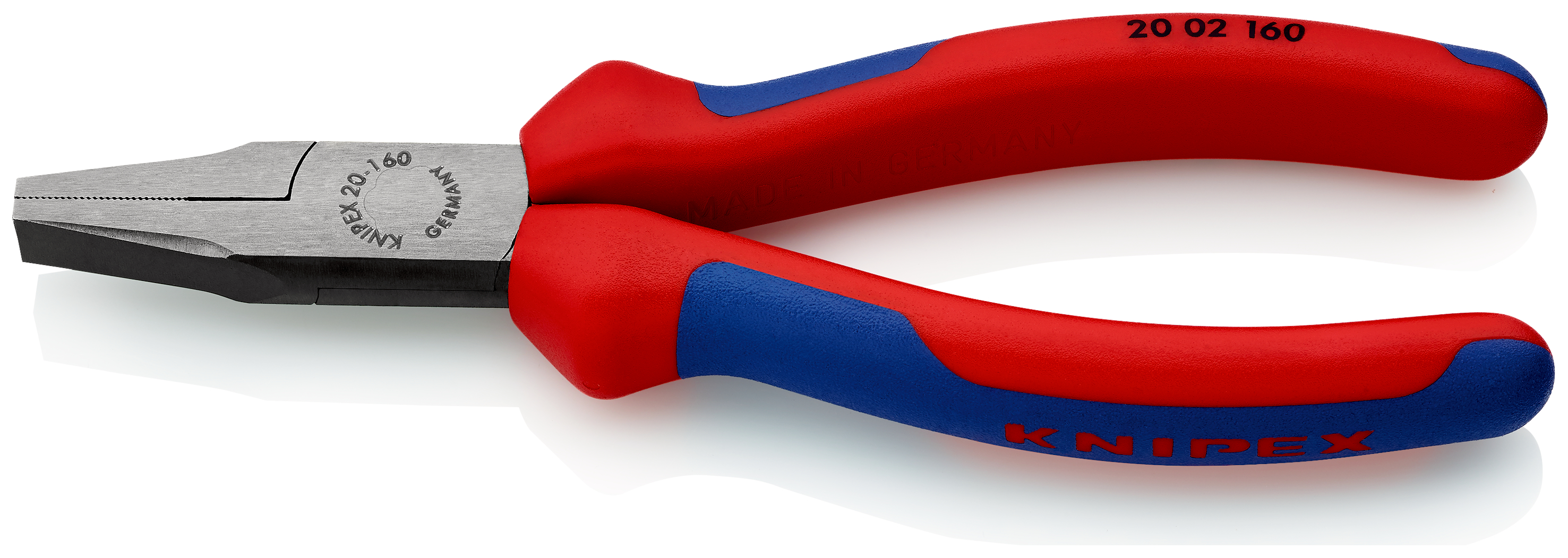 Knipex 1-Piece Flat Nose Plier Short, 160 mm Overall, 30mm Jaw