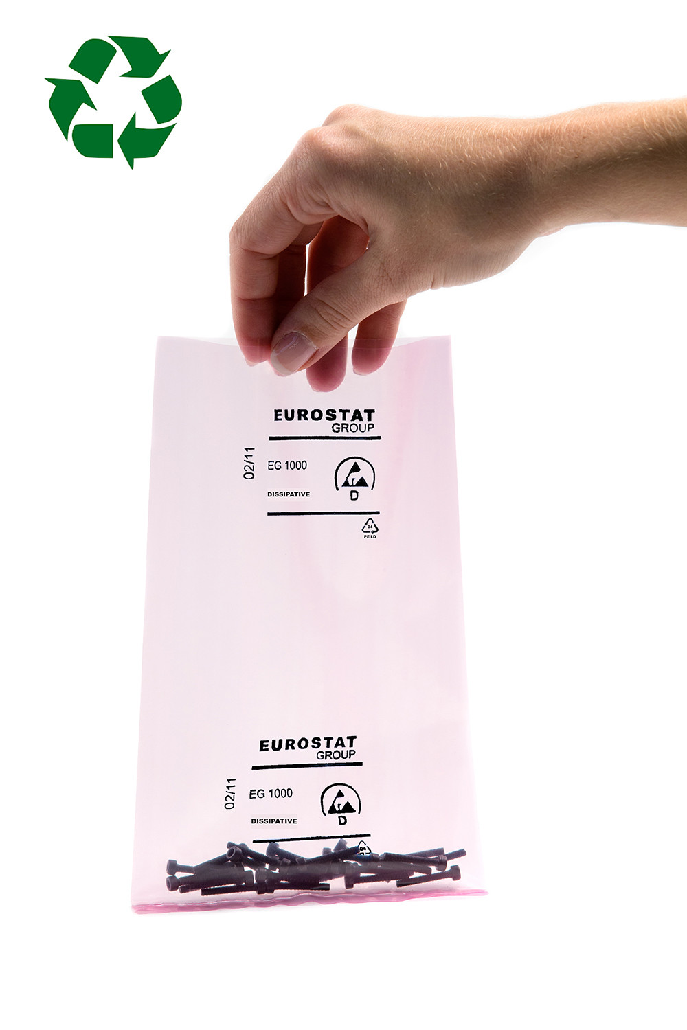 EUROSTAT Recycled Anti-Static 305mm(W)x Pink