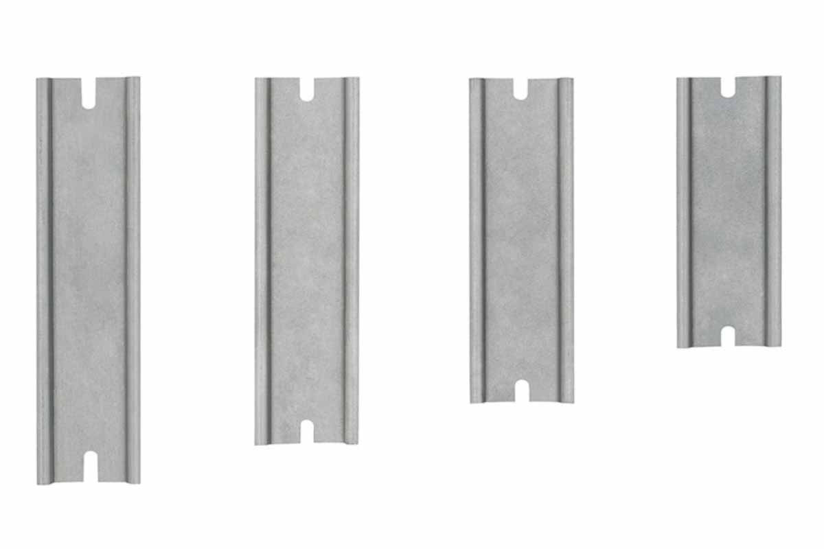 RS PRO Unperforated DIN Rail, 163 mm x 35mm x 7.5 mm