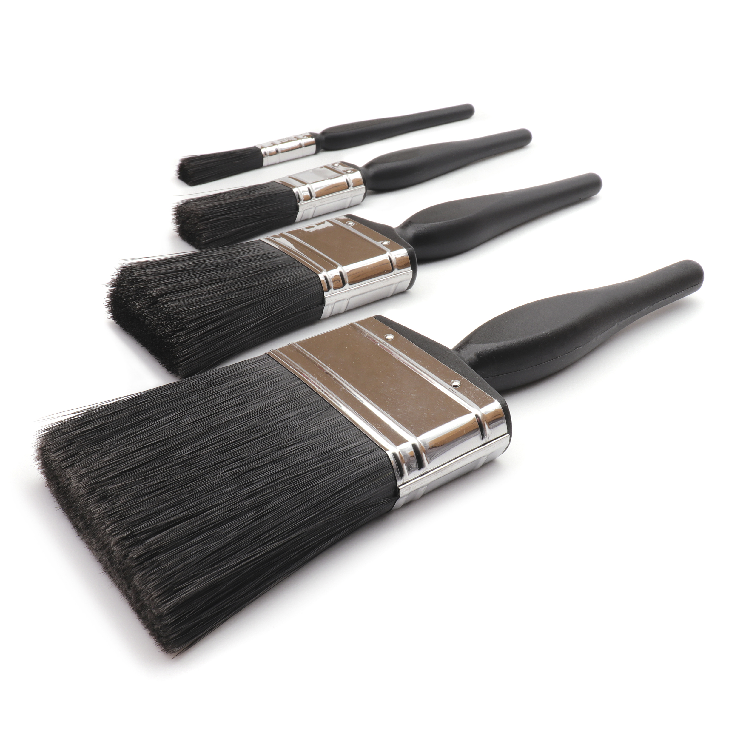 200-9214 Cottam Mixed Synthetic Paint Brush Set with Flat Bristles