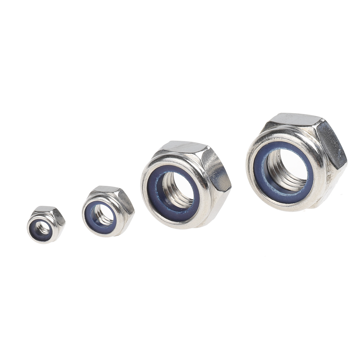 200-9807 RS PRO Stainless Steel Self-Locking Nuts Box, 545 Pieces