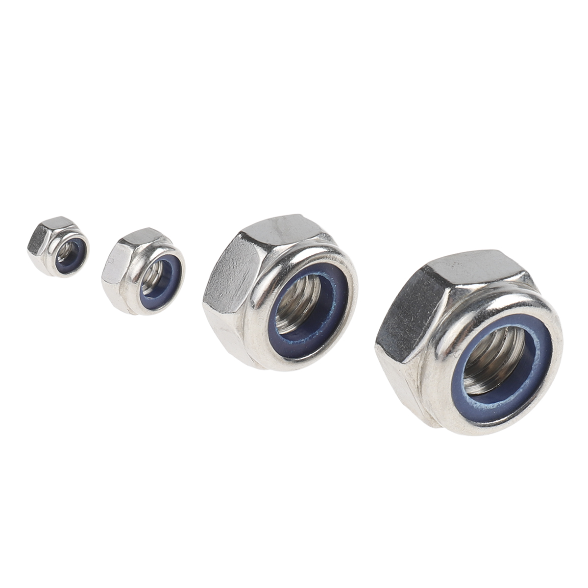 200-9807 RS PRO Stainless Steel Self-Locking Nuts Box, 545 Pieces