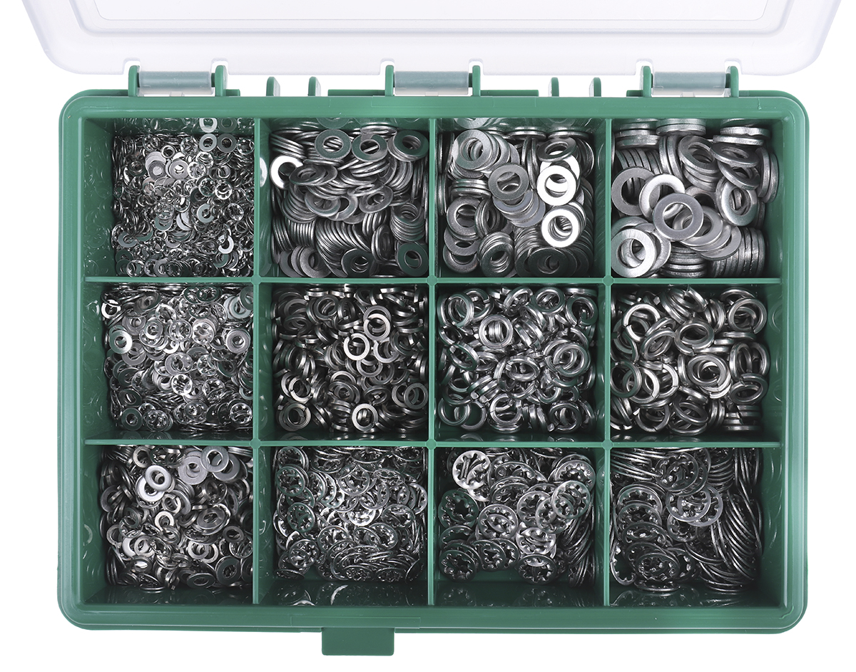 200-9835 RS PRO 2700 piece Stainless Steel Washer Kit