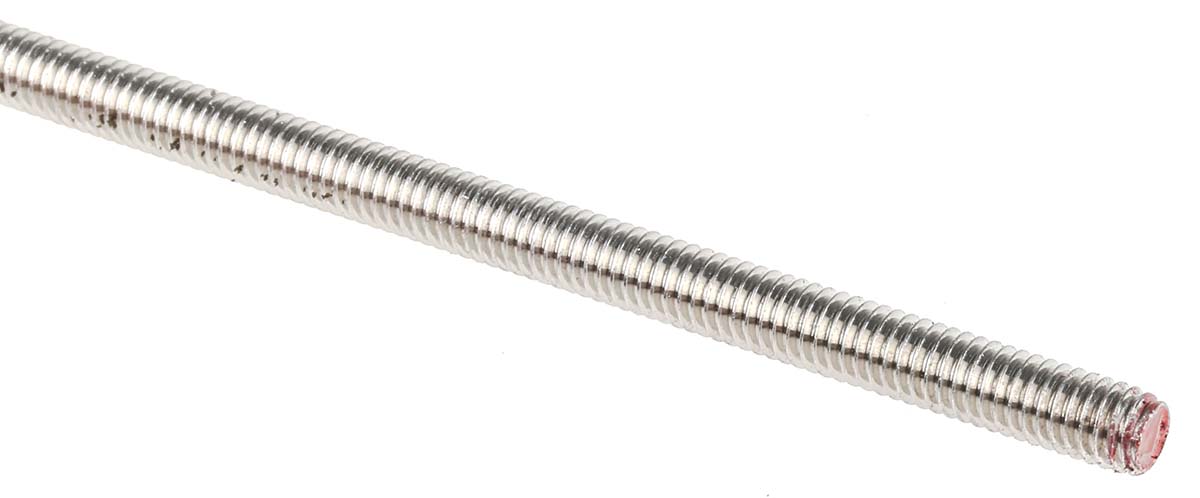 RS PRO Plain Stainless Steel Threaded Bar, M3, 1 m
