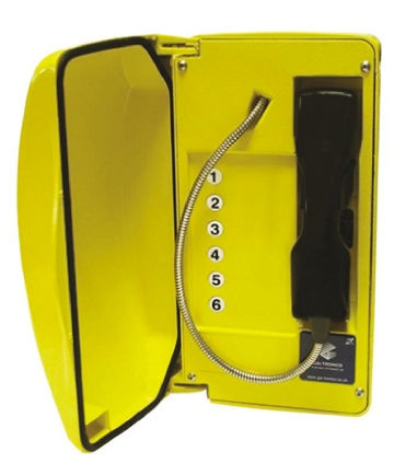 Gai-Tronics Titan Corded Black, Yellow Telephone