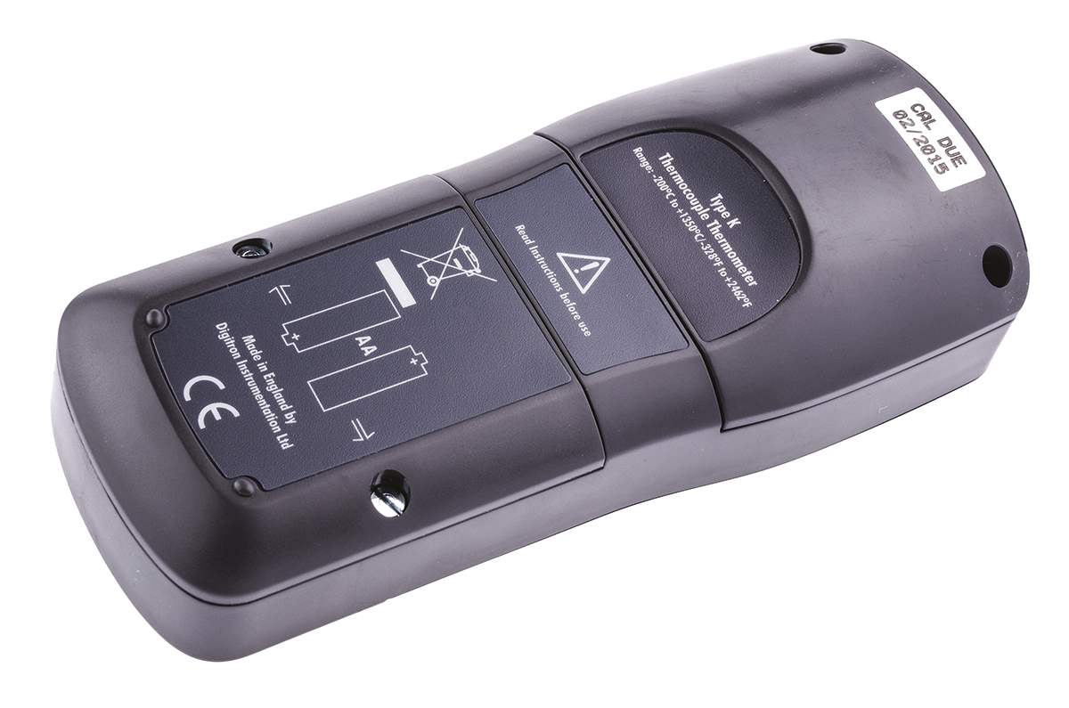 2000t-k Digitron 2000T Wired Digital Thermometer, K Probe, 1 Input(s), 1350 °C Max, ±0.5 % Accuracy