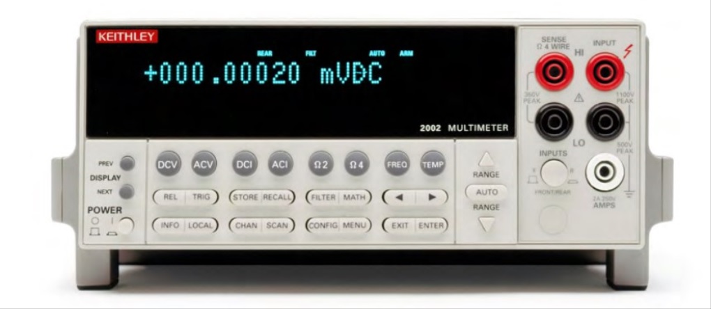 Keithley 2002 Bench Multimeter True RMS, 2.1 A ac, 2.1 A dc, 775 V ac 1.1 kV dc