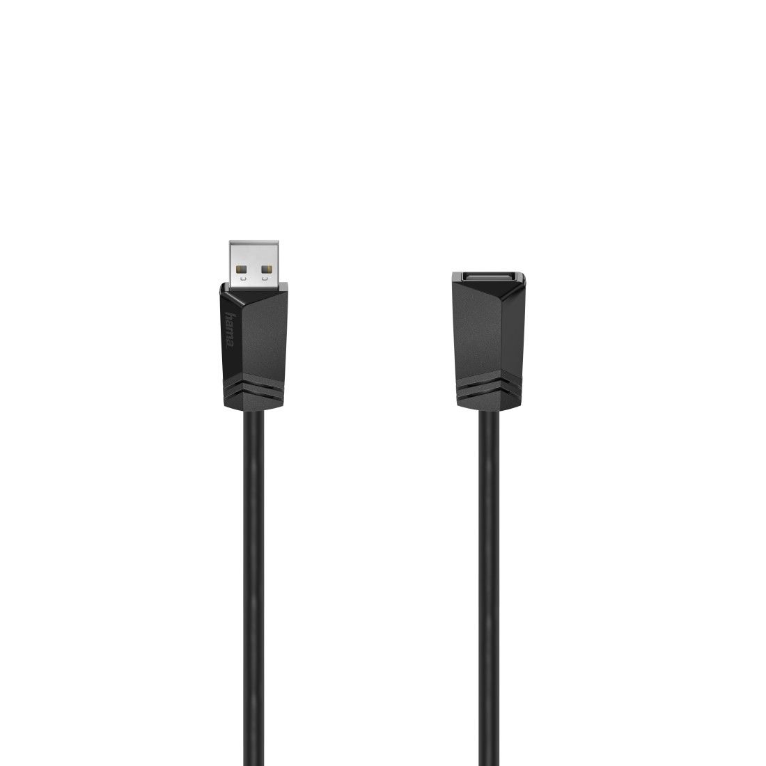 Hama  USB 2.0, Male USB Type A to Female USB Type A, Black, 800 mm