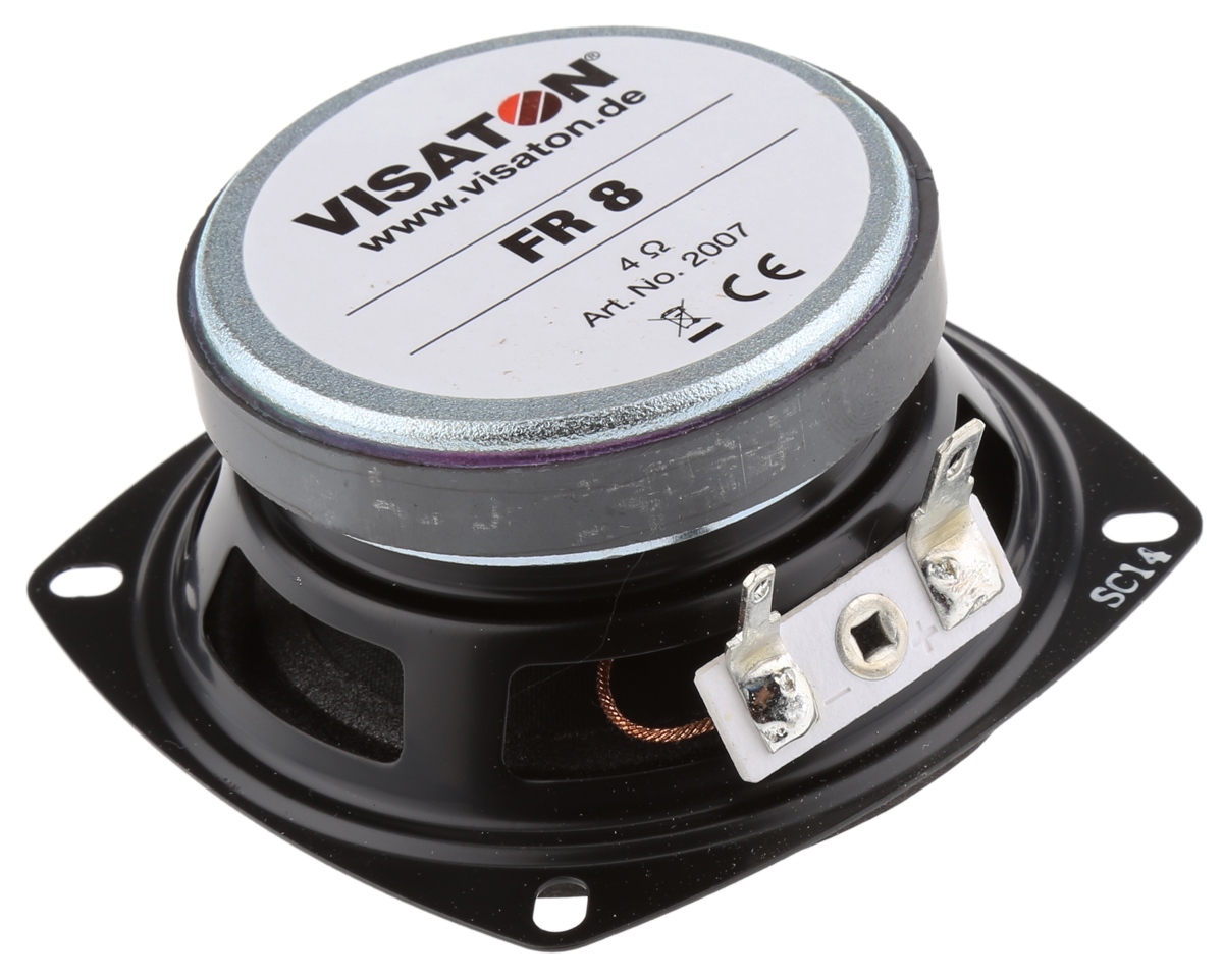 Visaton 80 mm dia, 10W Full Range, 4 Ω, 130 Hz 20 kHz