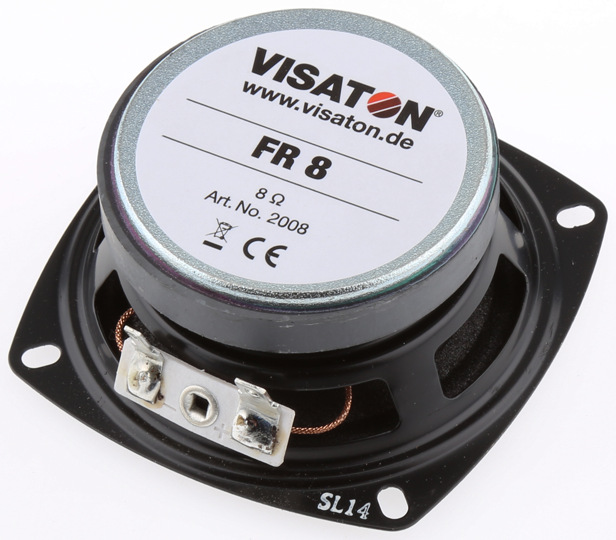 2008 Visaton 80 mm dia, 15W Full Range, 8 Ω, 130 Hz 20 kHz