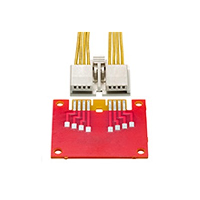 Molex 2008 Series Right Angle Edge Connector, Edge, 2-Contacts, 2 mm Pitch, Straddle Mount