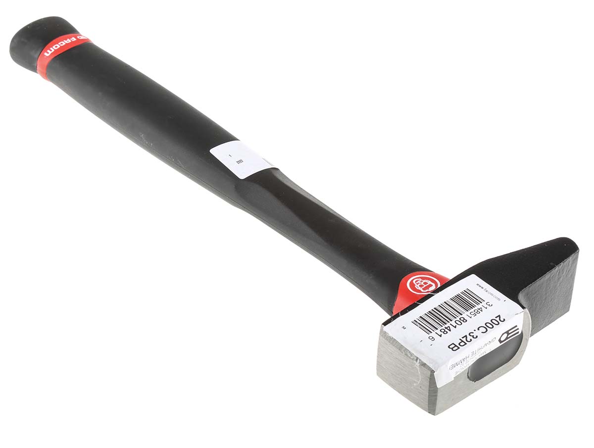 200c32pf Facom Carbon Steel Head Engineer Hammer with Graphite Handle, 0.585 kg