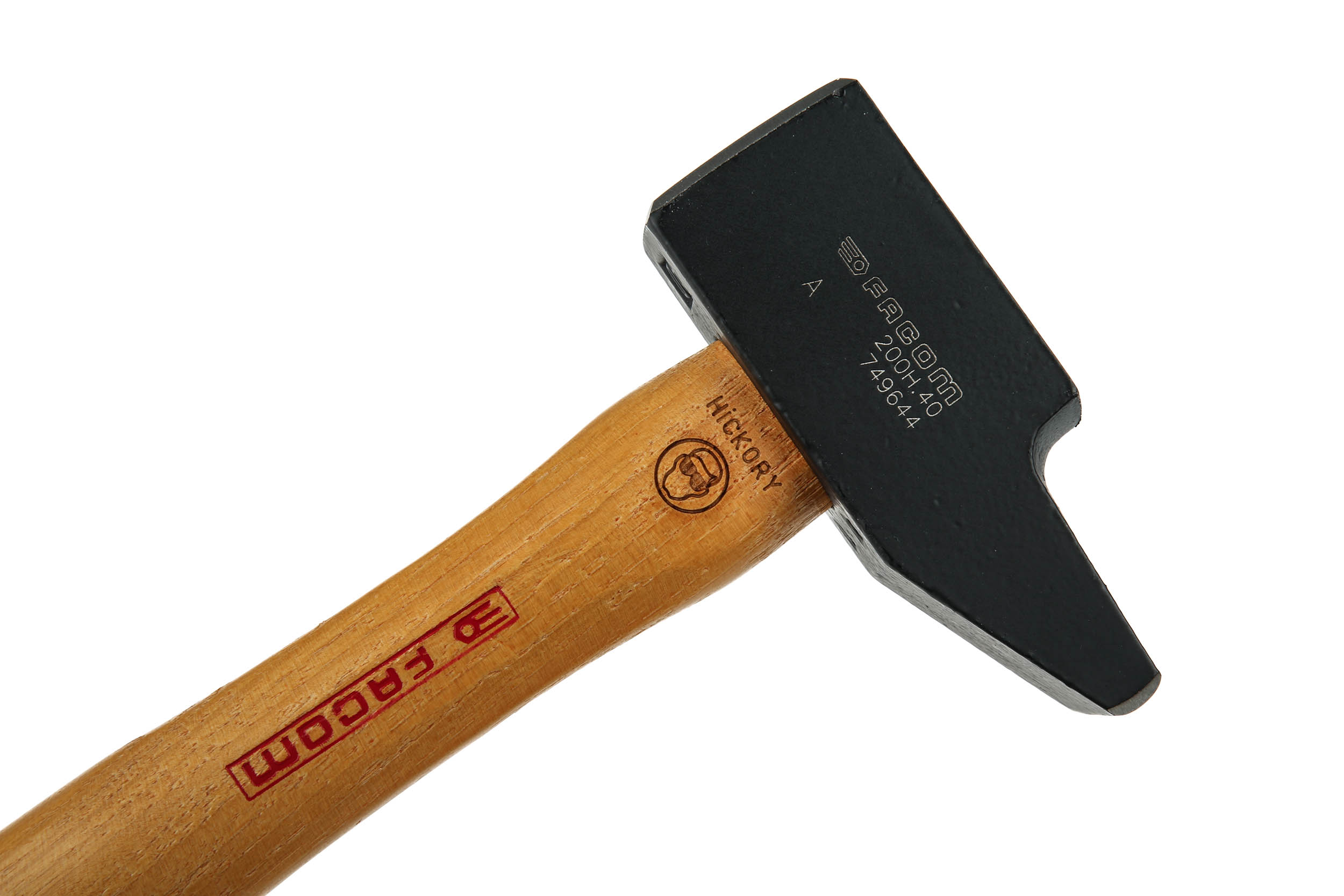200h40pb Facom Steel Head Engineer Hammer with Hickory Wood Handle, 1 kg