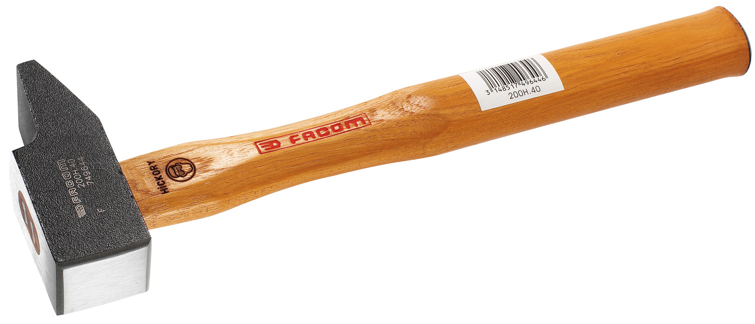 Facom Steel Head Engineer Hammer with Hickory Wood Handle, 2.8 kg
