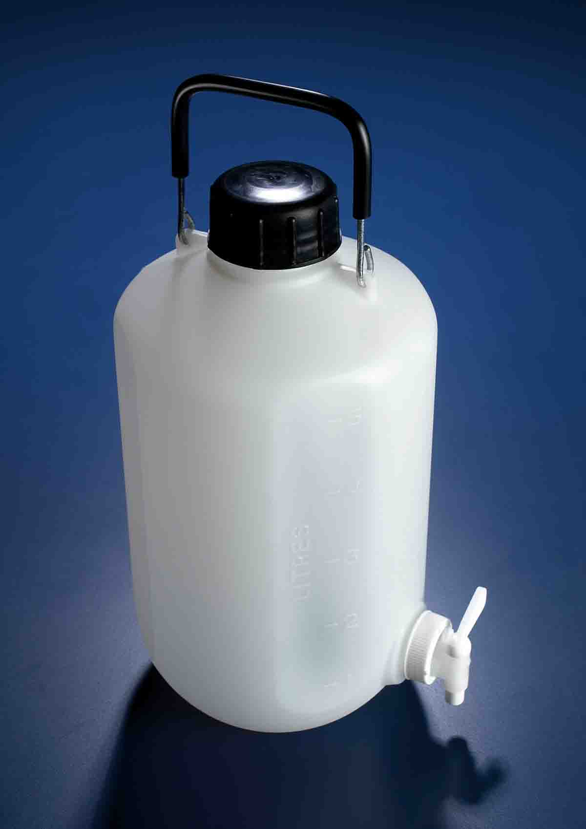 RS PRO 5L High Density Polyethylene Wide Neck Aspirator Bottle